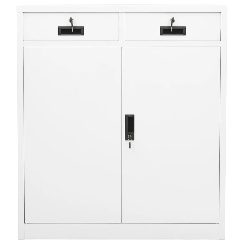 Armoire de bureau Blanc 90x40x102 cm Acier - XIOS