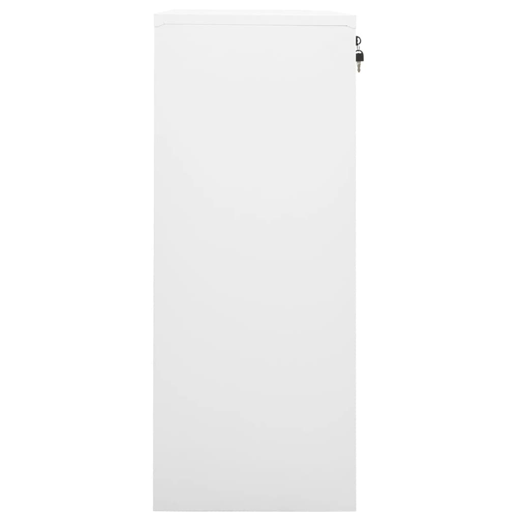 Armoire de bureau Blanc 90x40x102 cm Acier - XIOS