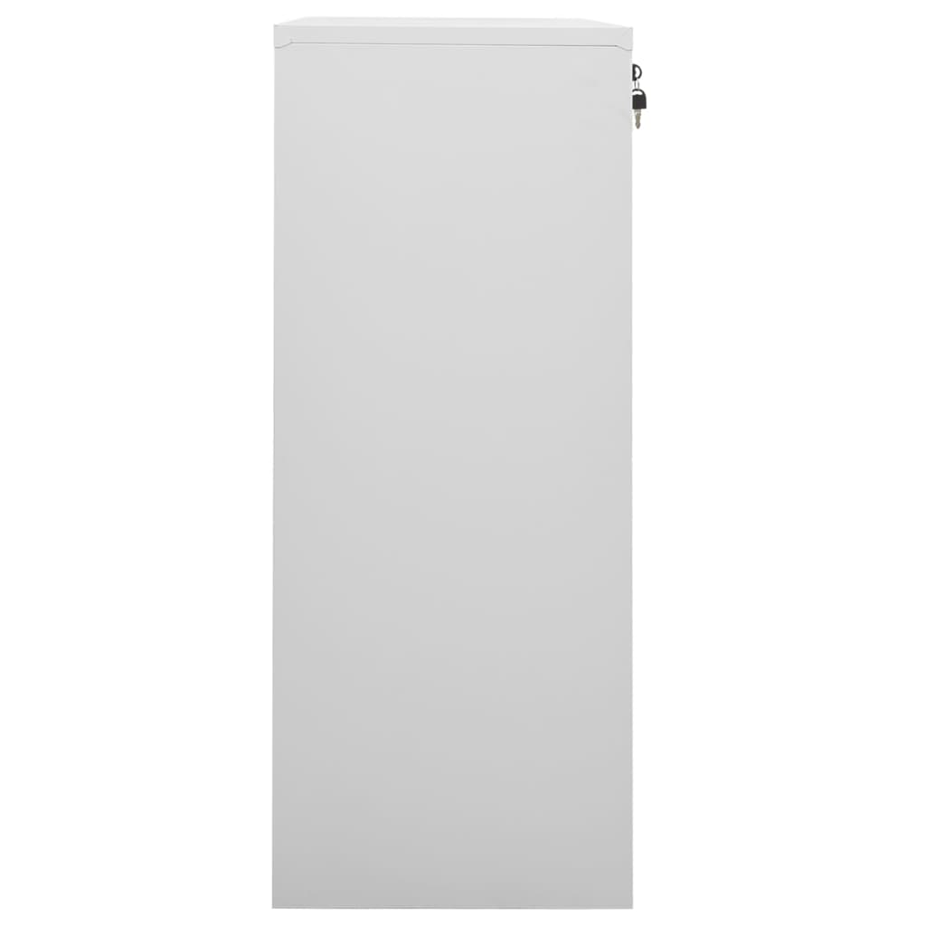 Armoire de bureau Gris clair 90x40x102 cm Acier - XIOS