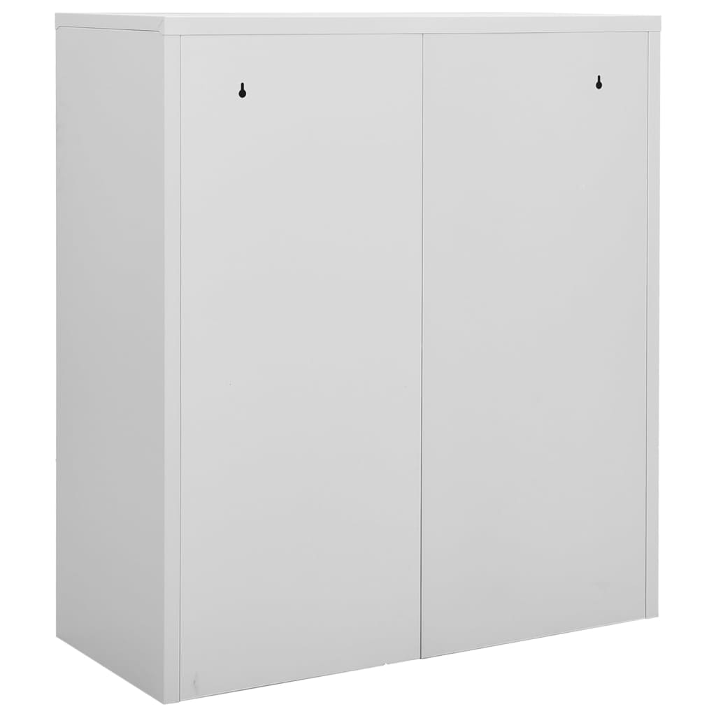 Armoire de bureau Gris clair 90x40x102 cm Acier - XIOS