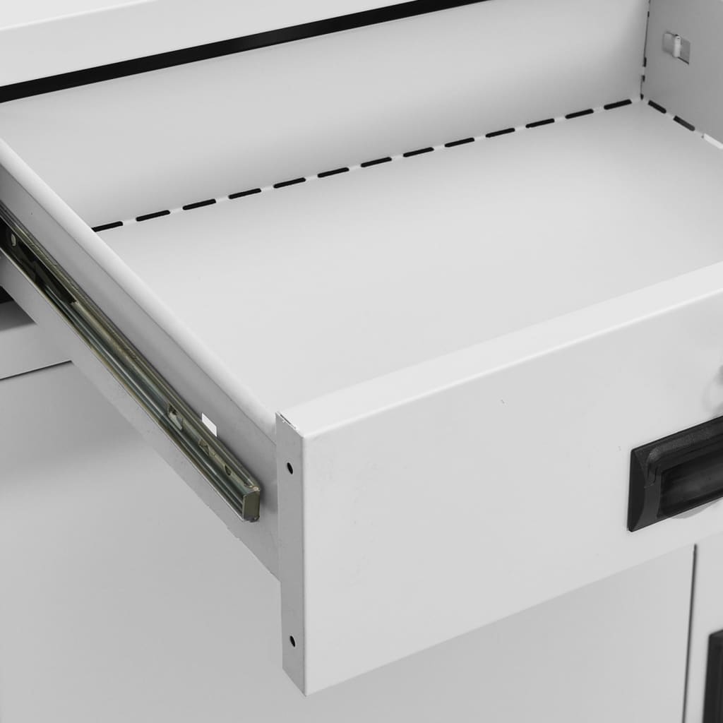 Armoire de bureau Gris clair 90x40x102 cm Acier - XIOS