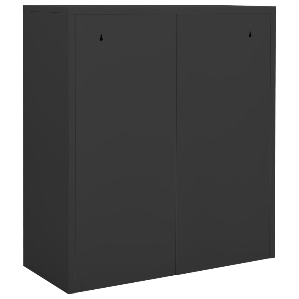 Armoire de bureau Anthracite 90x40x102 cm Acier - XIOS
