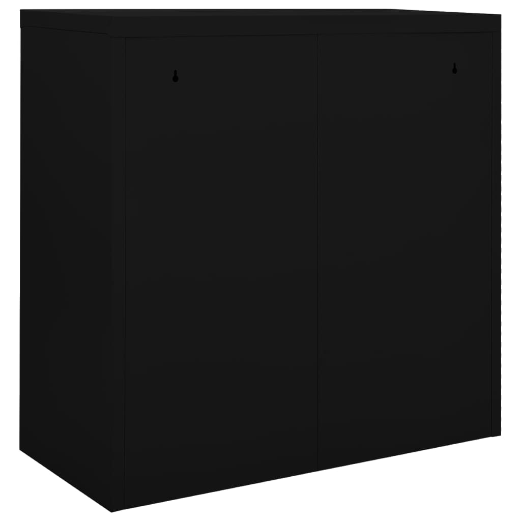 Armoire à portes coulissantes Noir 90x40x90 cm Acier - XIOS