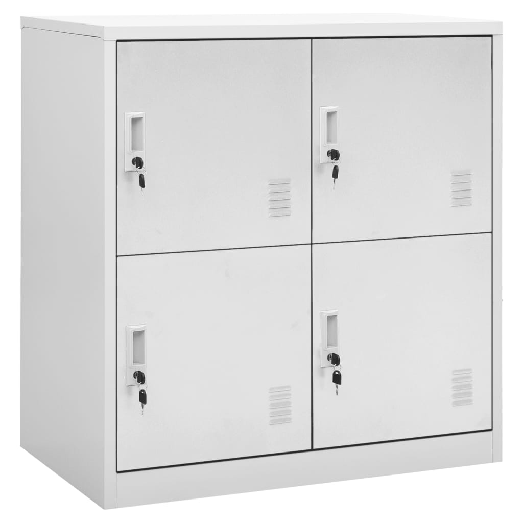 Armoire à casiers Gris clair 90x45x92,5 cm Acier
