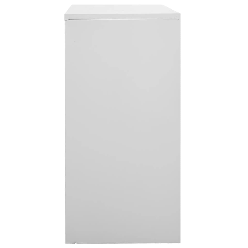 Armoire à casiers Gris clair 90x45x92,5 cm Acier - XIOS