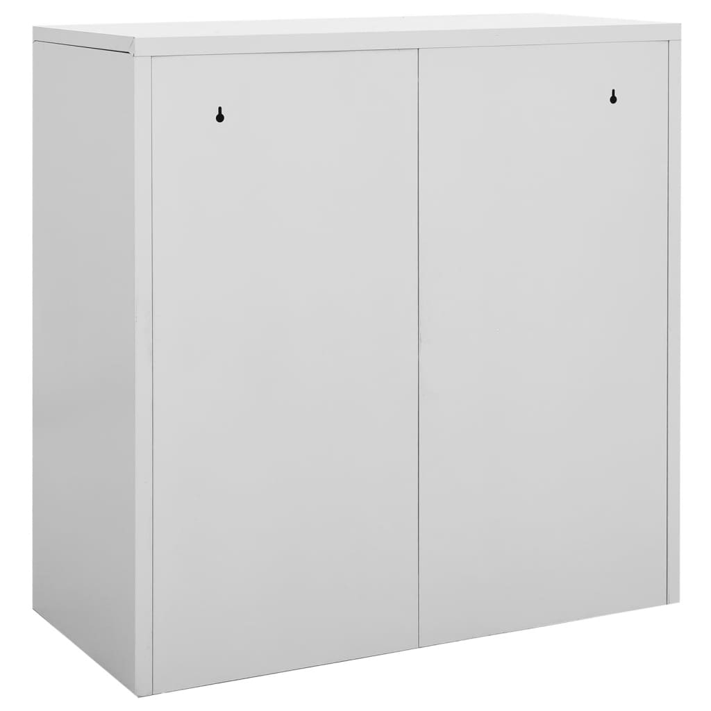 Armoire à casiers Gris clair 90x45x92,5 cm Acier - XIOS