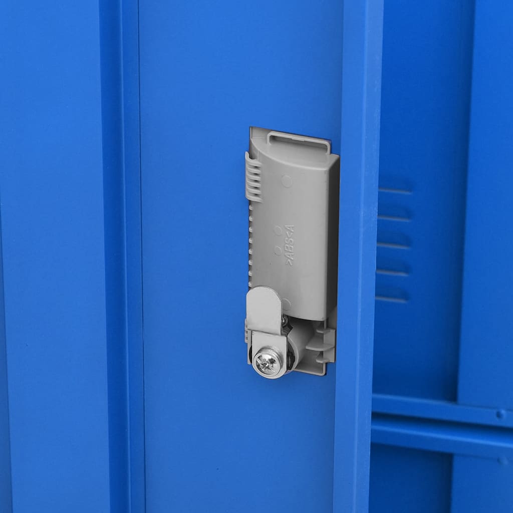 Armoire à casiers Gris clair et bleu 90x45x92,5 cm Acier - XIOS