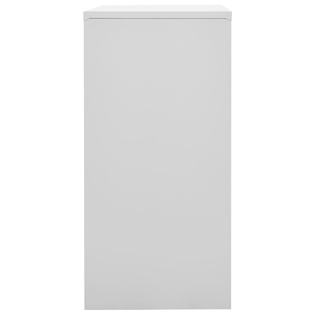 Armoire à casiers Gris clair et rouge 90x45x92,5 cm Acier - XIOS