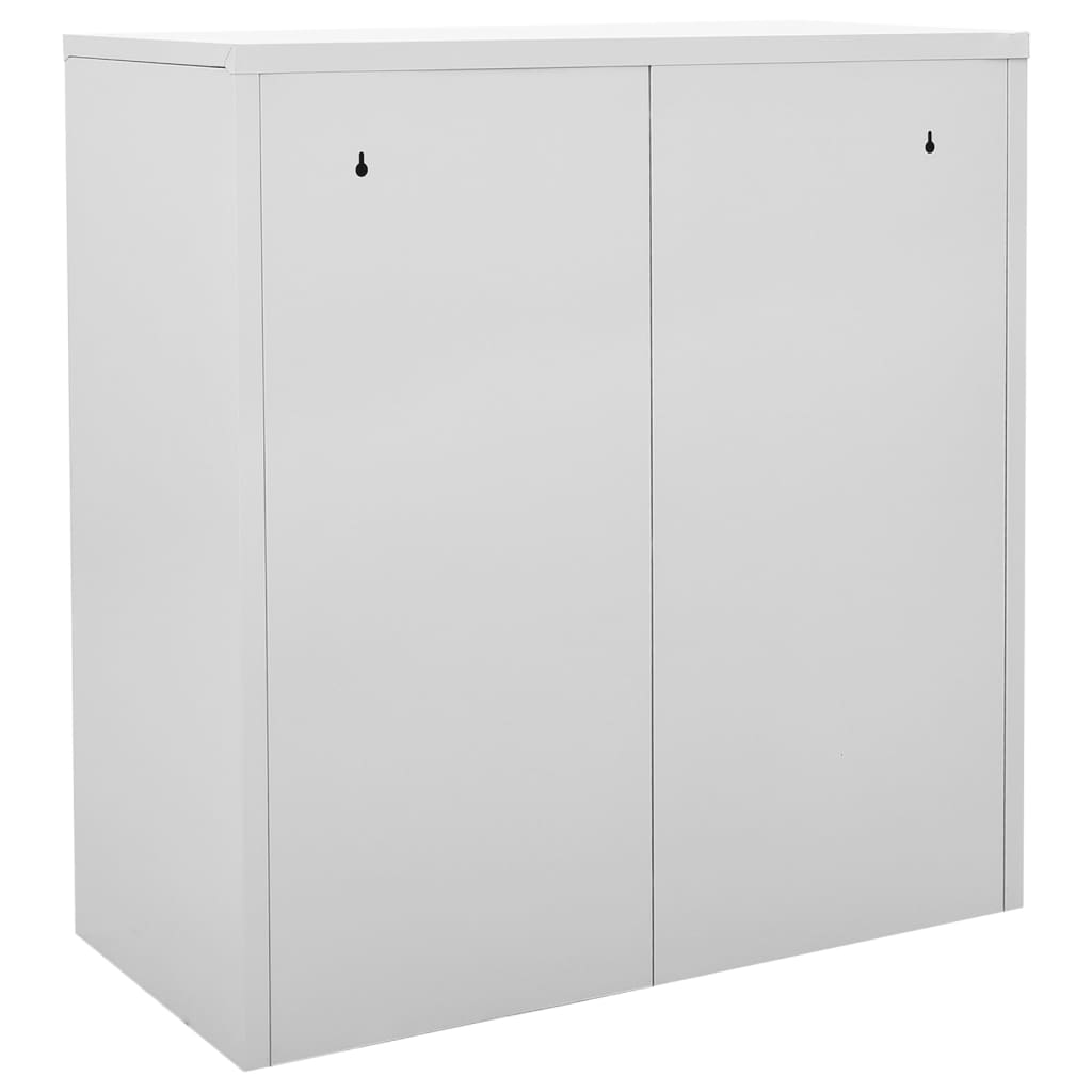 Armoire à casiers Gris clair 90x45x92,5 cm Acier - XIOS