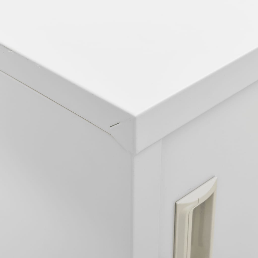 Armoire à casiers Gris clair 90x45x92,5 cm Acier - XIOS