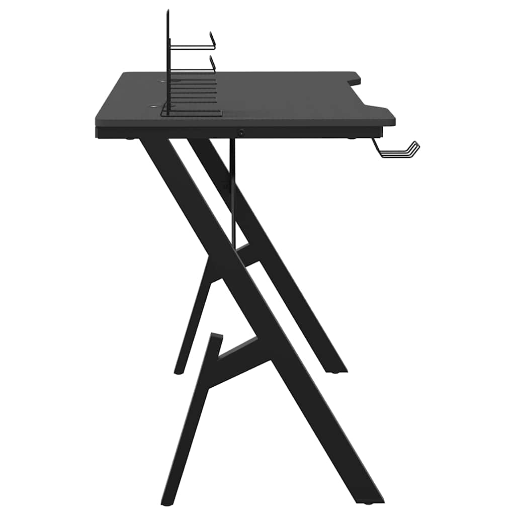 Bureau de jeu avec pieds en forme de Y Noir 90x60x75 cm - XIOS