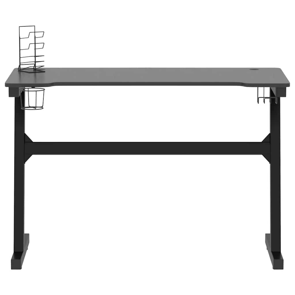 Bureau de jeu à LED en forme de Z noir 110x60x75 cm - XIOS