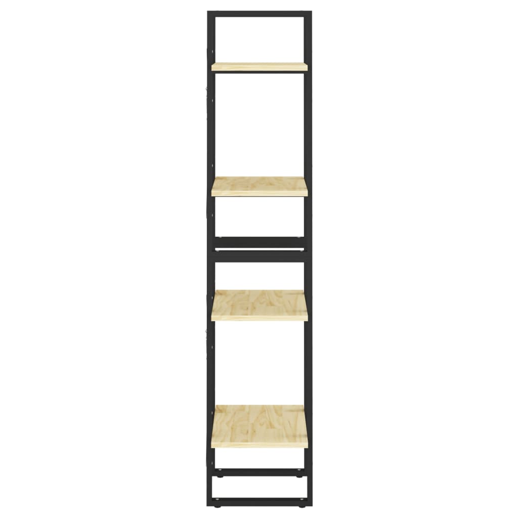 Bibliothèque à 4 niveaux 40x30x140 cm Bois de pin massif - XIOS