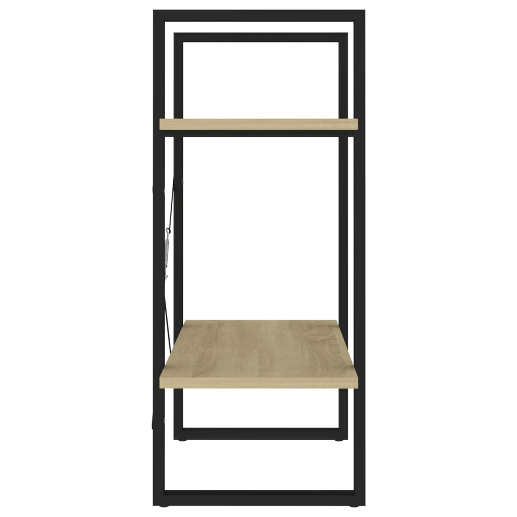 Bibliothèque à 2 niveaux chêne sonoma bois d'ingénierie - XIOS