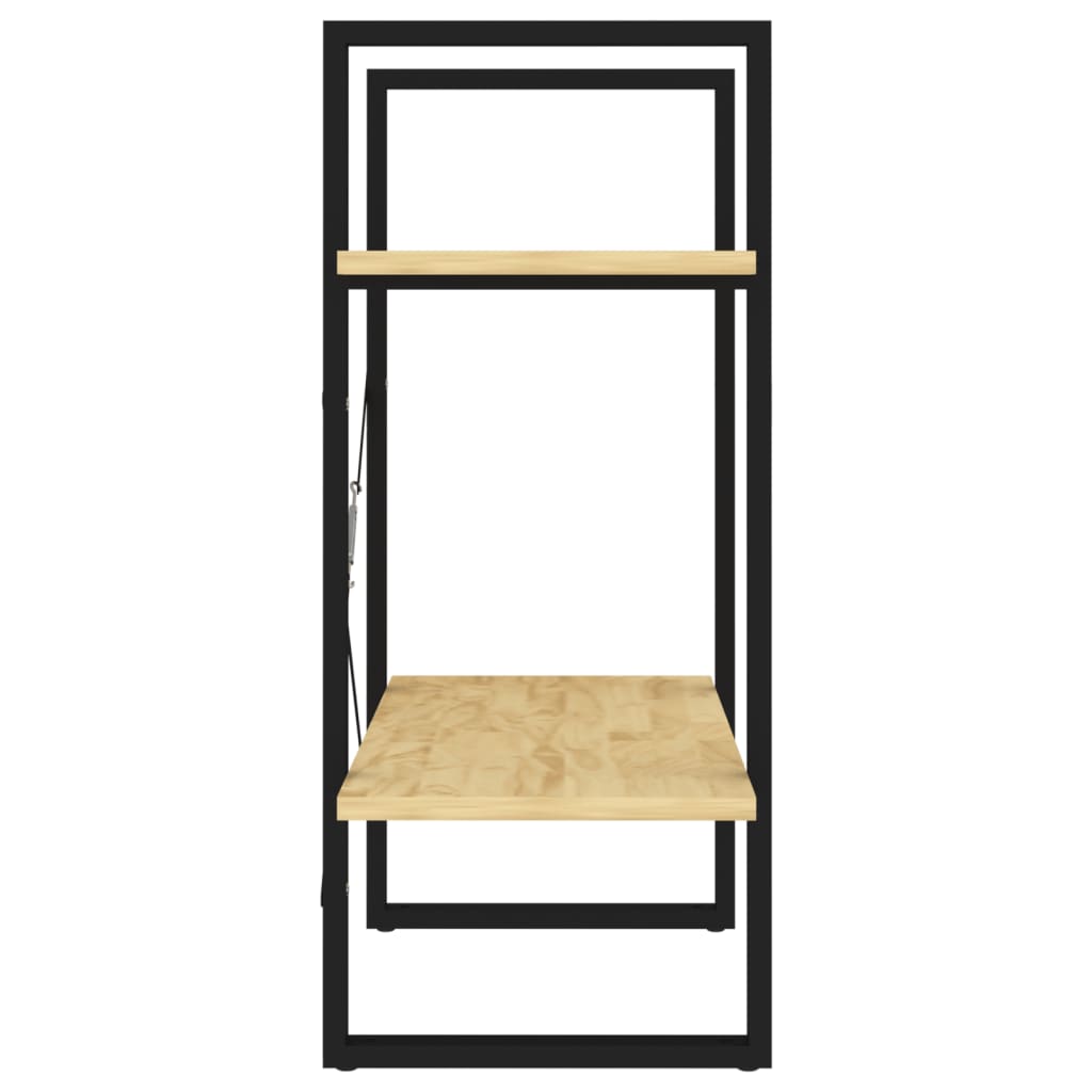 Bibliothèque à 2 niveaux 60x30x70 cm Bois de pin massif - XIOS