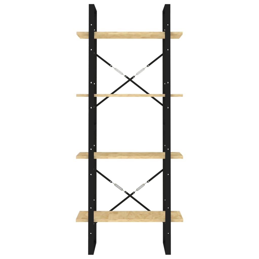 Bibliothèque à 4 niveaux 60x30x140 cm Bois de pin massif - XIOS