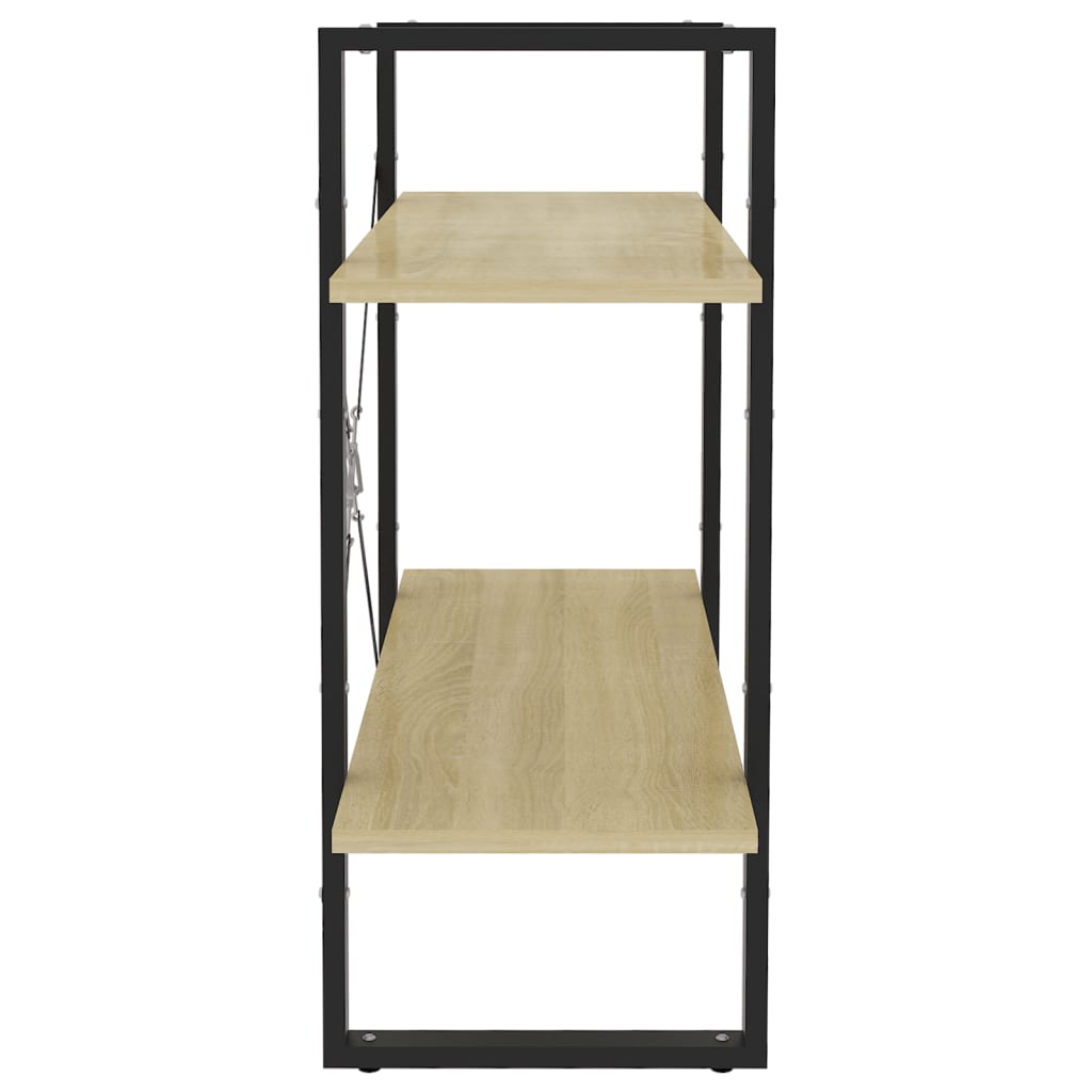 Bibliothèque à 2 niveaux chêne sonoma bois d'ingénierie - XIOS