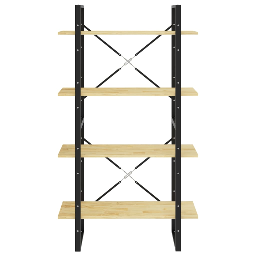 Bibliothèque à 4 niveaux 80x30x140 cm bois de pin massif - XIOS