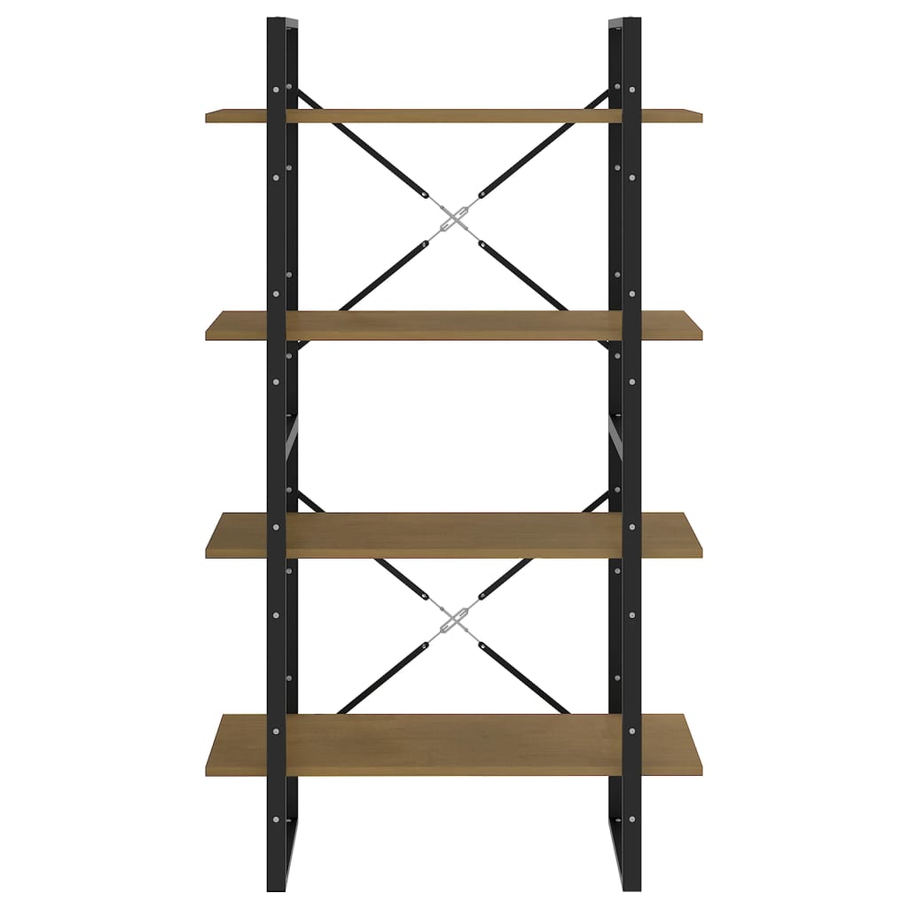 Bibliothèque à 4 niveaux 80x30x140 cm bois de pin massif - XIOS