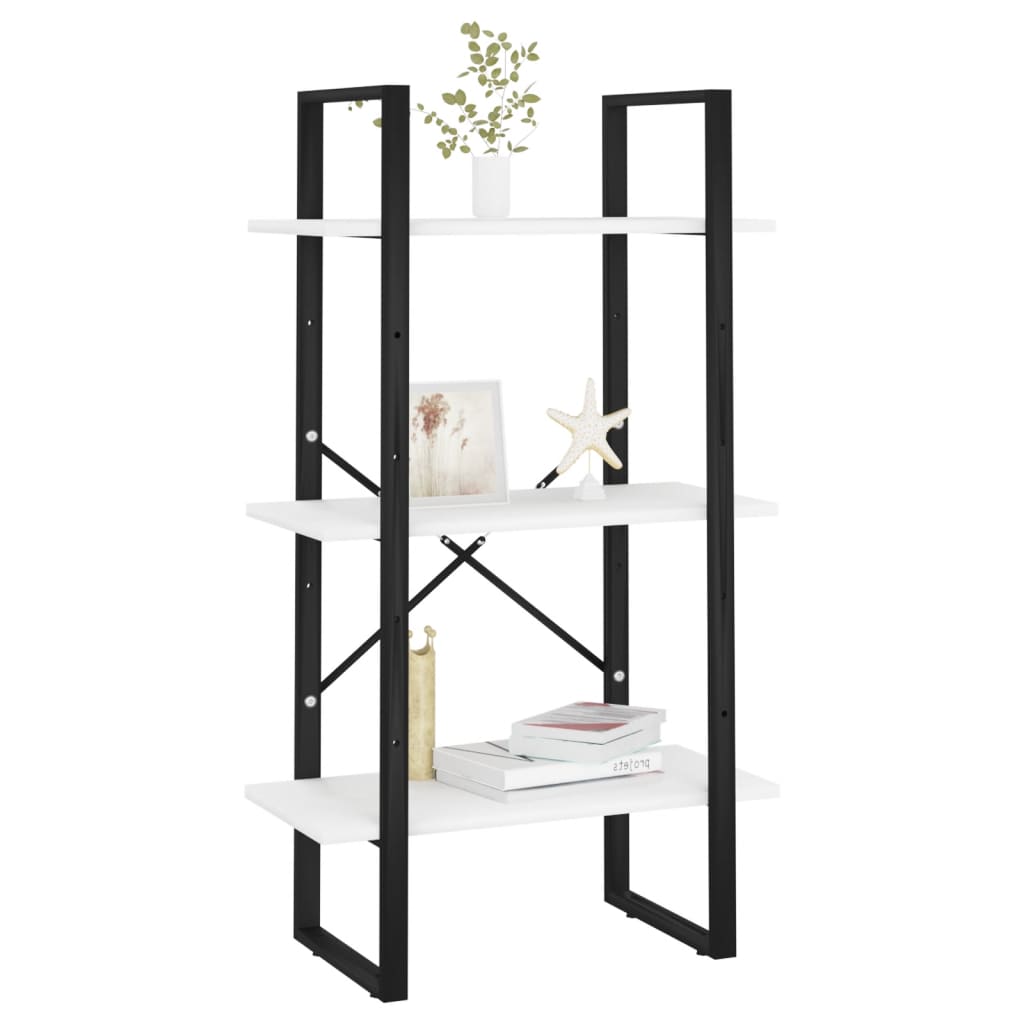 Étagère de rangement blanc 60x30x105 cm bois d'ingénierie - XIOS