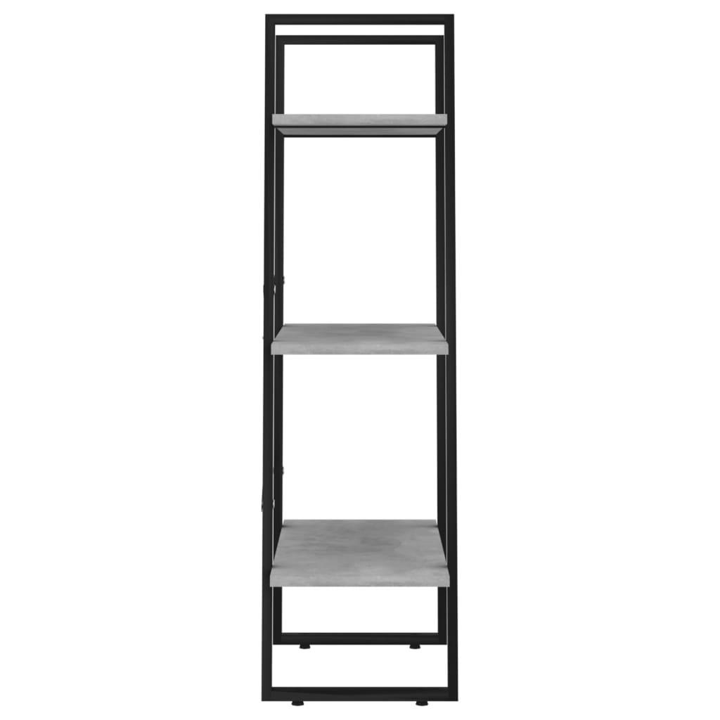 Étagère de rangement gris béton 60x30x105 cm bois d'ingénierie - XIOS