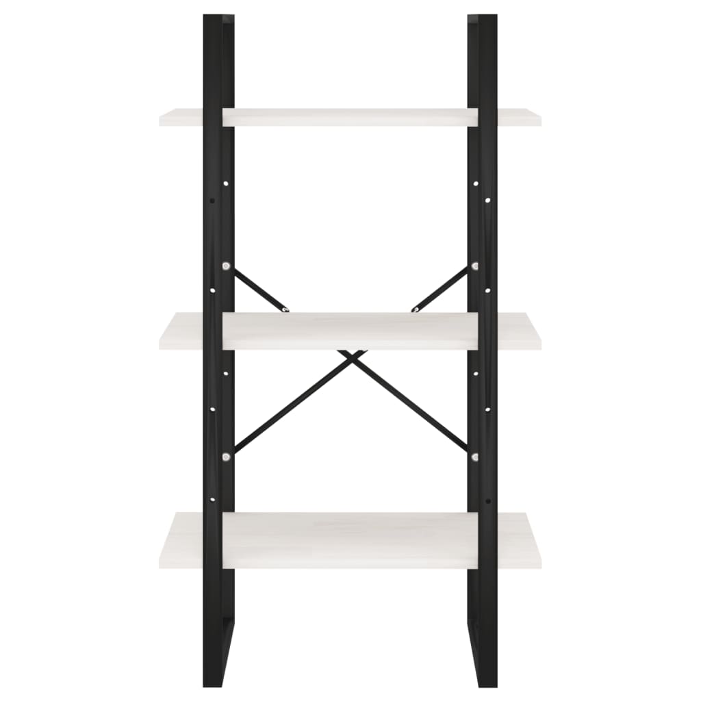 Étagère de rangement Blanc 60x30x105 cm Bois de pin massif - XIOS