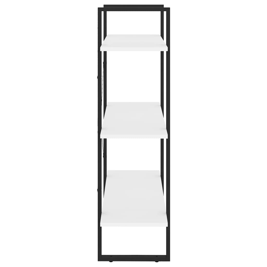 Bibliothèque blanc 80x30x105 cm bois d'ingénierie - XIOS