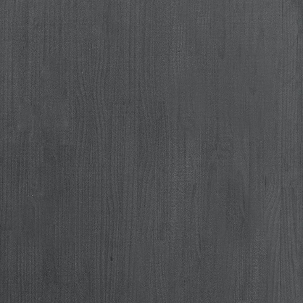 Bibliothèque à 3 niveaux Gris 80x30x105 cm Bois de pin massif - XIOS