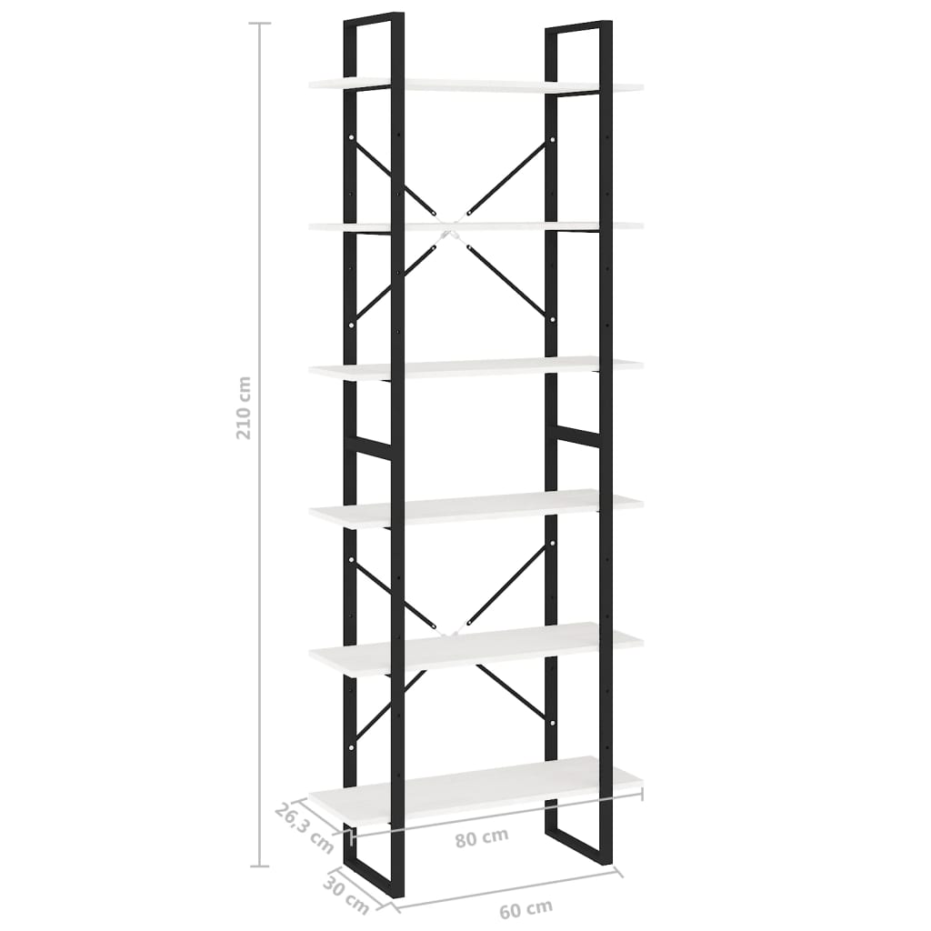 Armoire haute Blanc 80x30x210 cm Bois de pin solide - XIOS