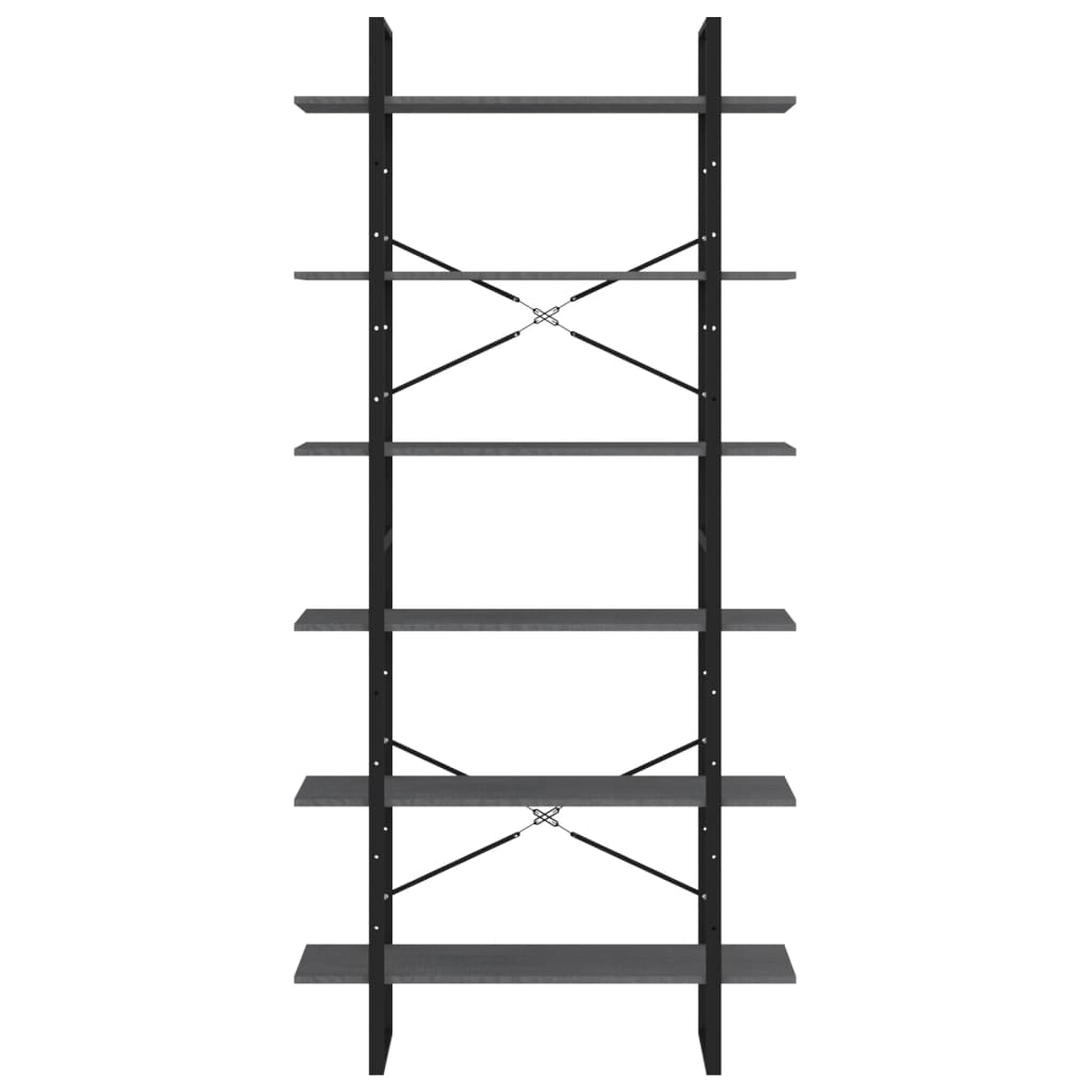 Armoire haute Gris 100x30x210 cm Bois de pin solide - XIOS