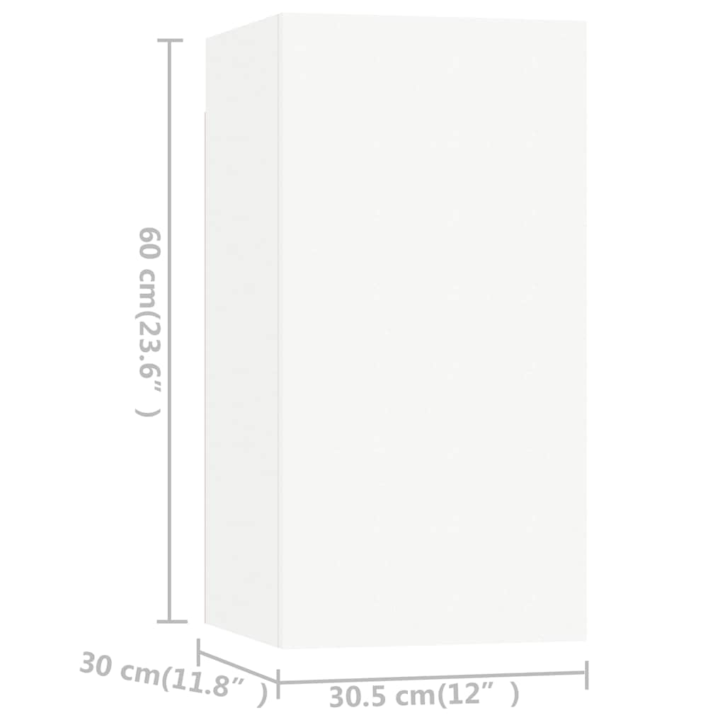 Ensemble de meubles TV 4 pcs Blanc Bois d'ingénierie - XIOS