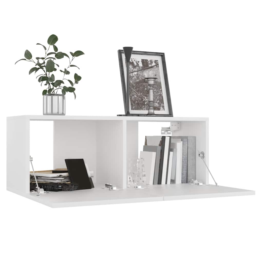Ensemble de meubles TV 4 pcs Blanc Bois d'ingénierie - XIOS