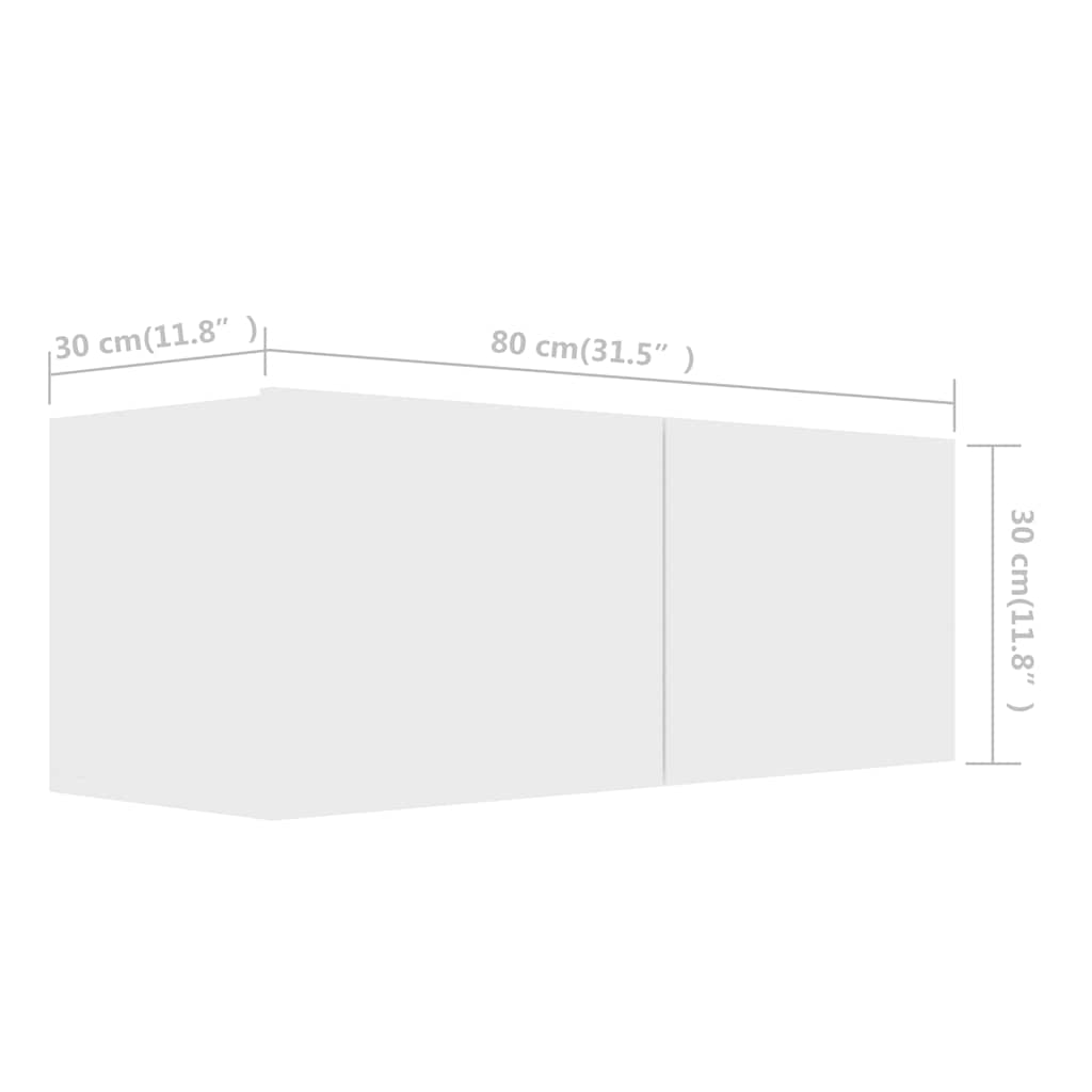 Ensemble de meubles TV 4 pcs Blanc Bois d'ingénierie - XIOS