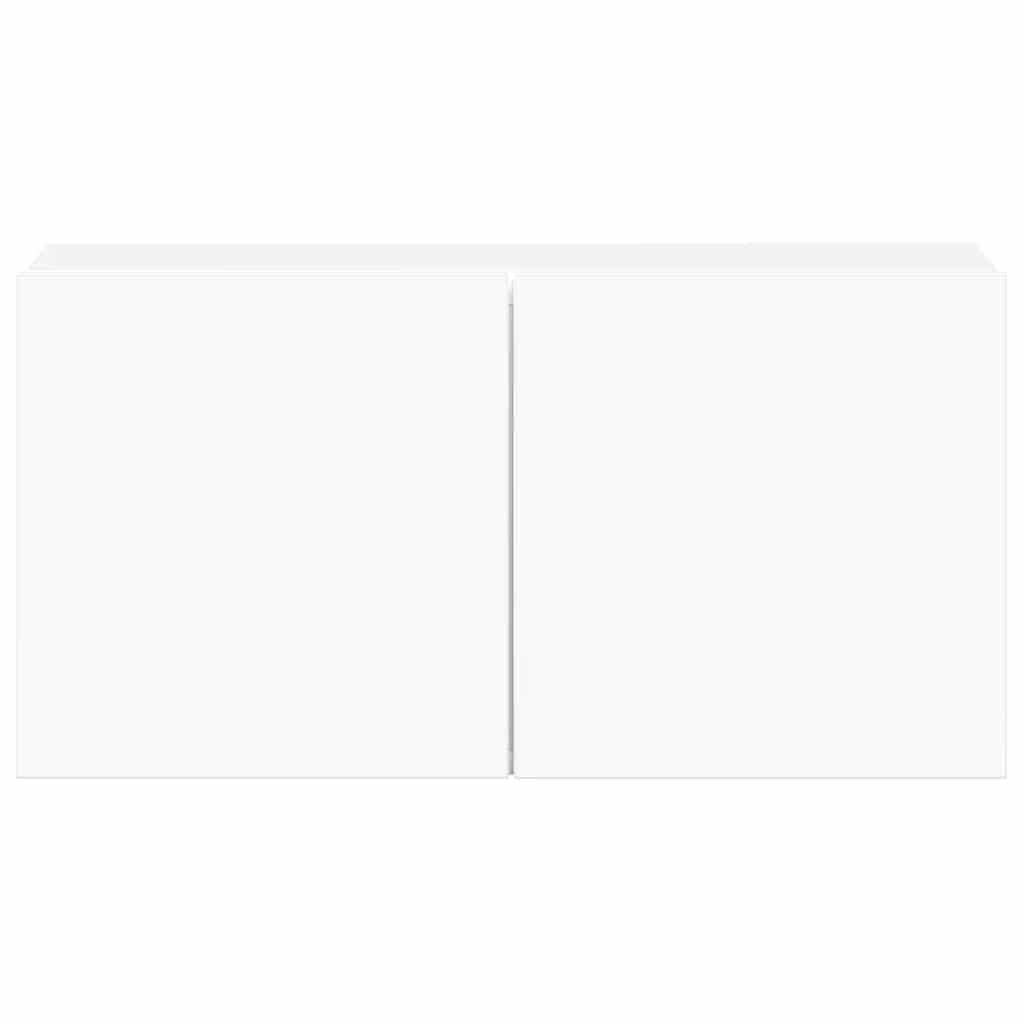Ensemble de meubles TV 5 pcs Blanc Bois d'ingénierie