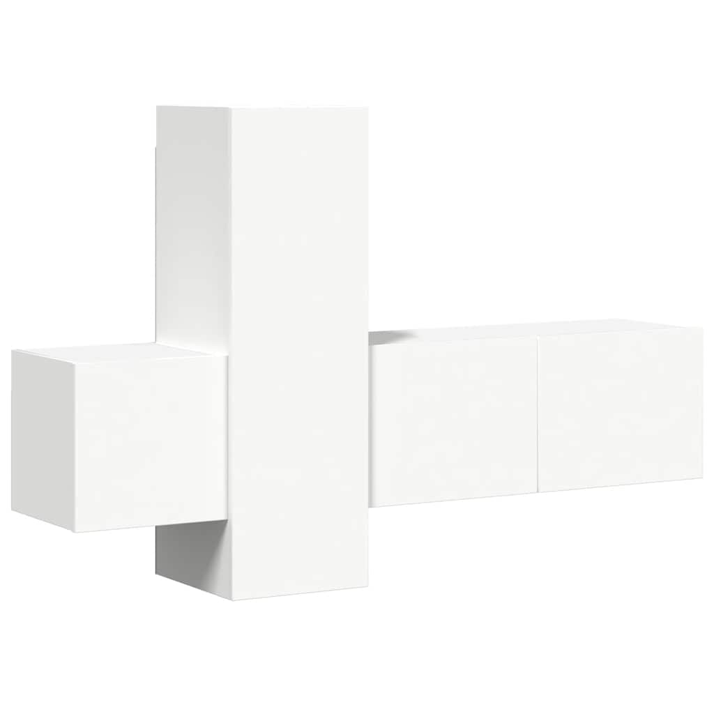 Ensemble de meubles TV 3 pcs Blanc Bois d'ingénierie - XIOS