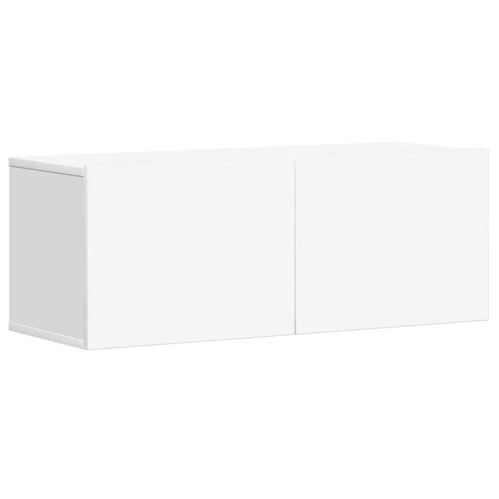 Ensemble de meubles TV 5 pcs Blanc Bois d'ingénierie
