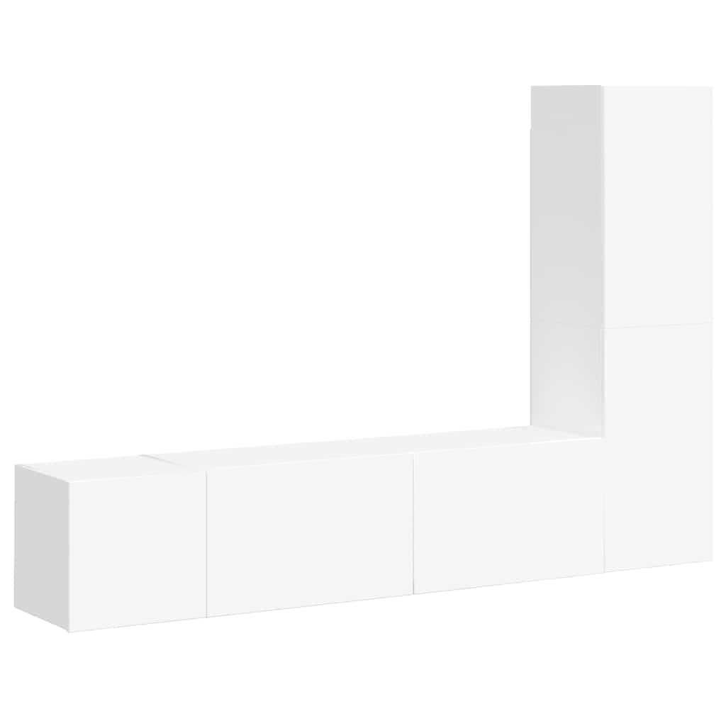 Ensemble de meubles TV 3 pcs Blanc Bois d'ingénierie - XIOS
