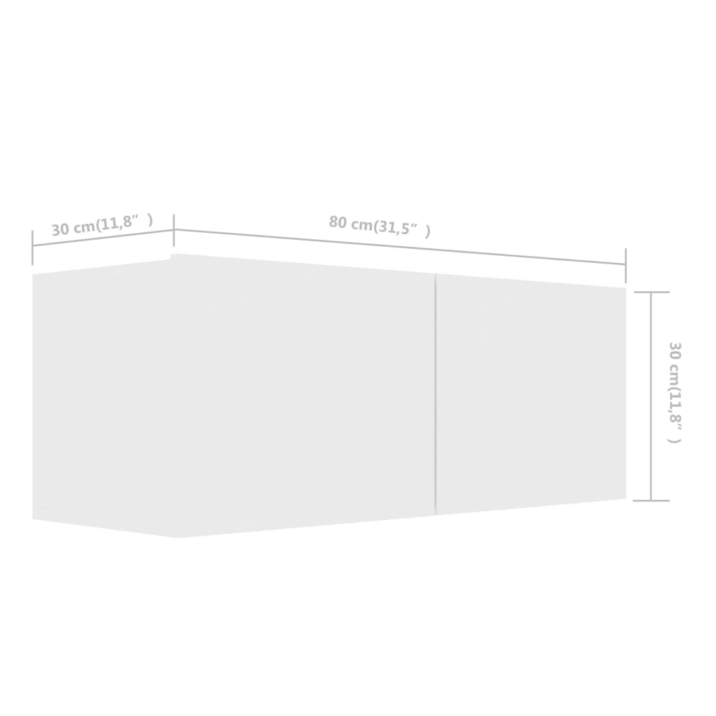 Ensemble de meubles TV 6 pcs Blanc Bois d'ingénierie - XIOS