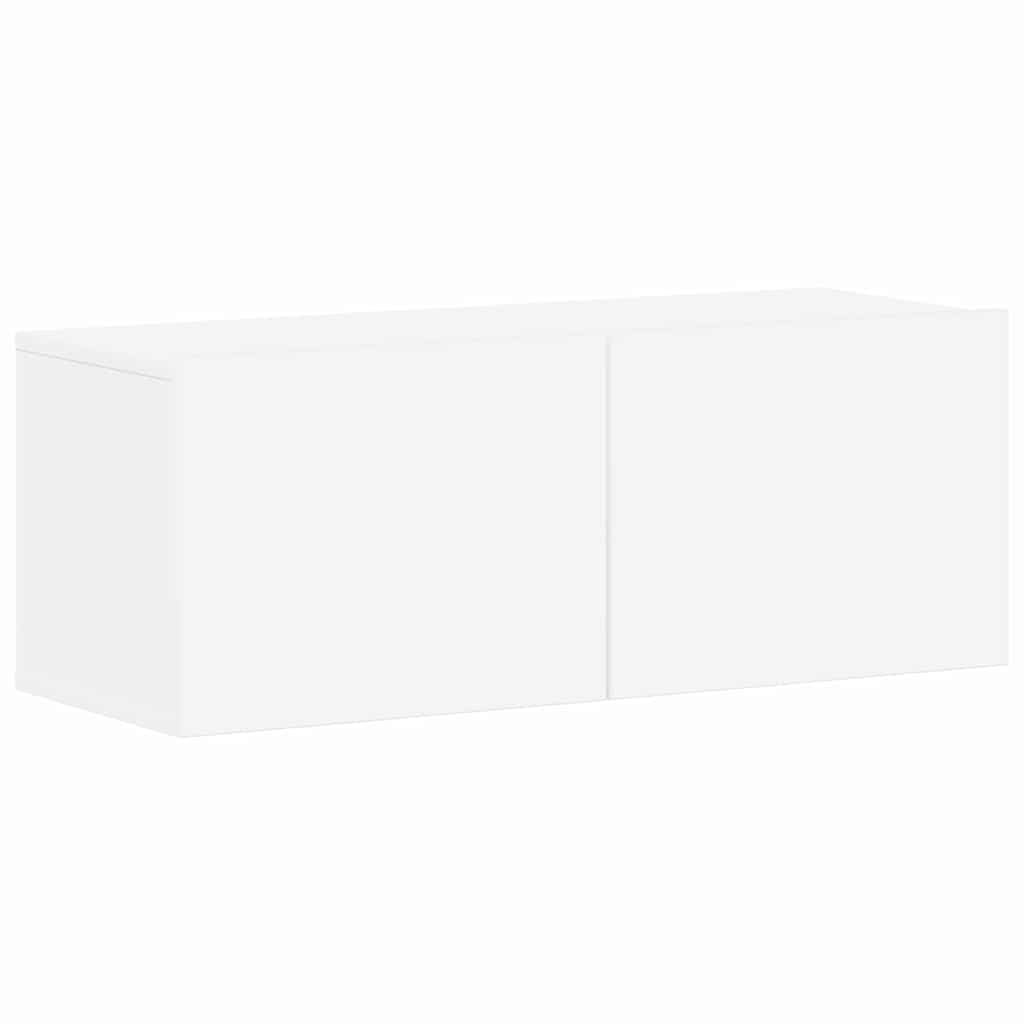 Ensemble de meubles TV 4 pcs Blanc Bois d'ingénierie