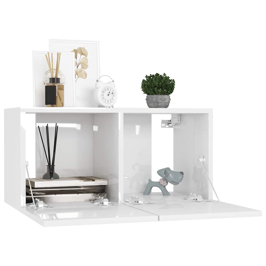 Ensemble de meubles TV 8 pcs Blanc Bois d'ingénierie - XIOS