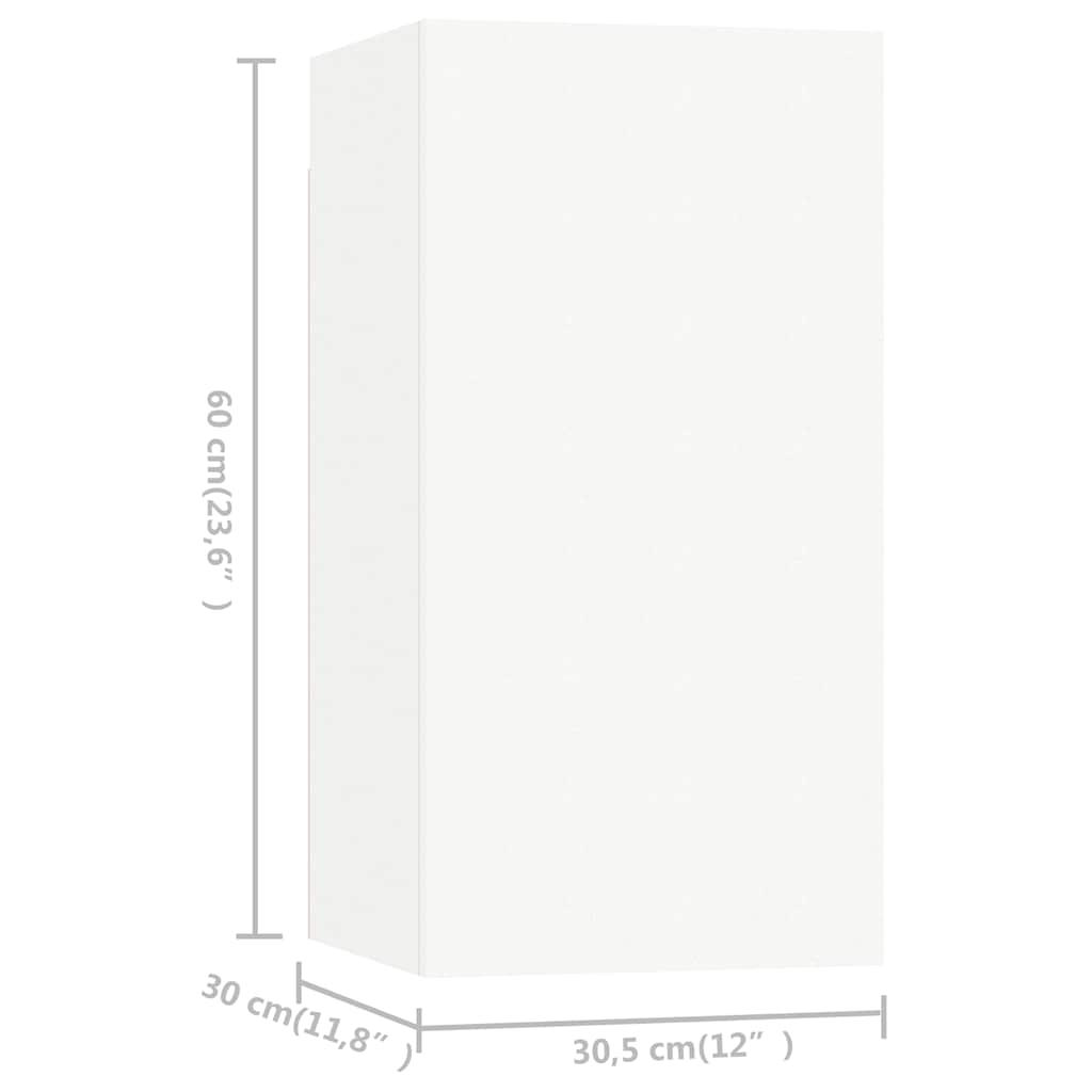 Ensemble de meubles TV 8 pcs Blanc Bois d'ingénierie - XIOS