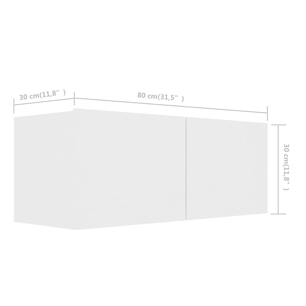 Ensemble de meubles TV 7 pcs Blanc Bois d'ingénierie - XIOS