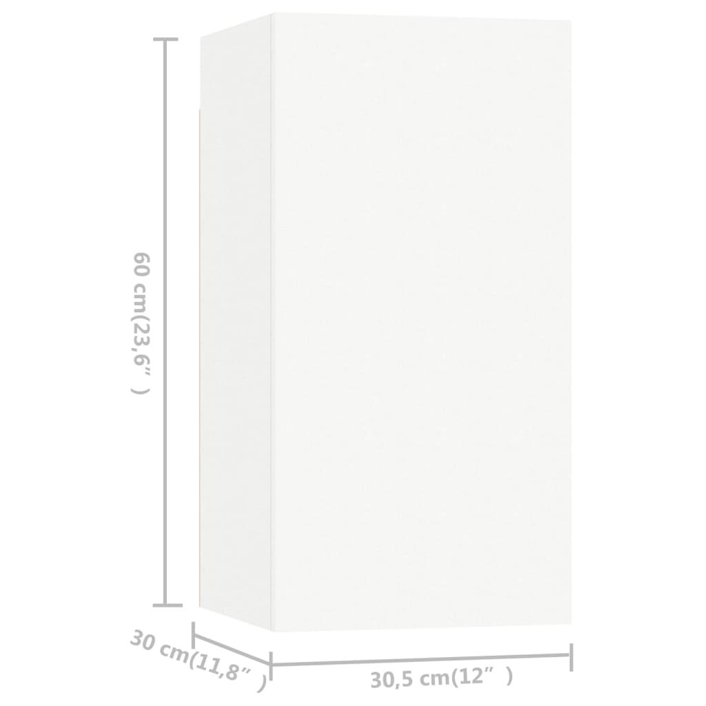 Ensemble de meubles TV 4 pcs Blanc Bois d'ingénierie - XIOS