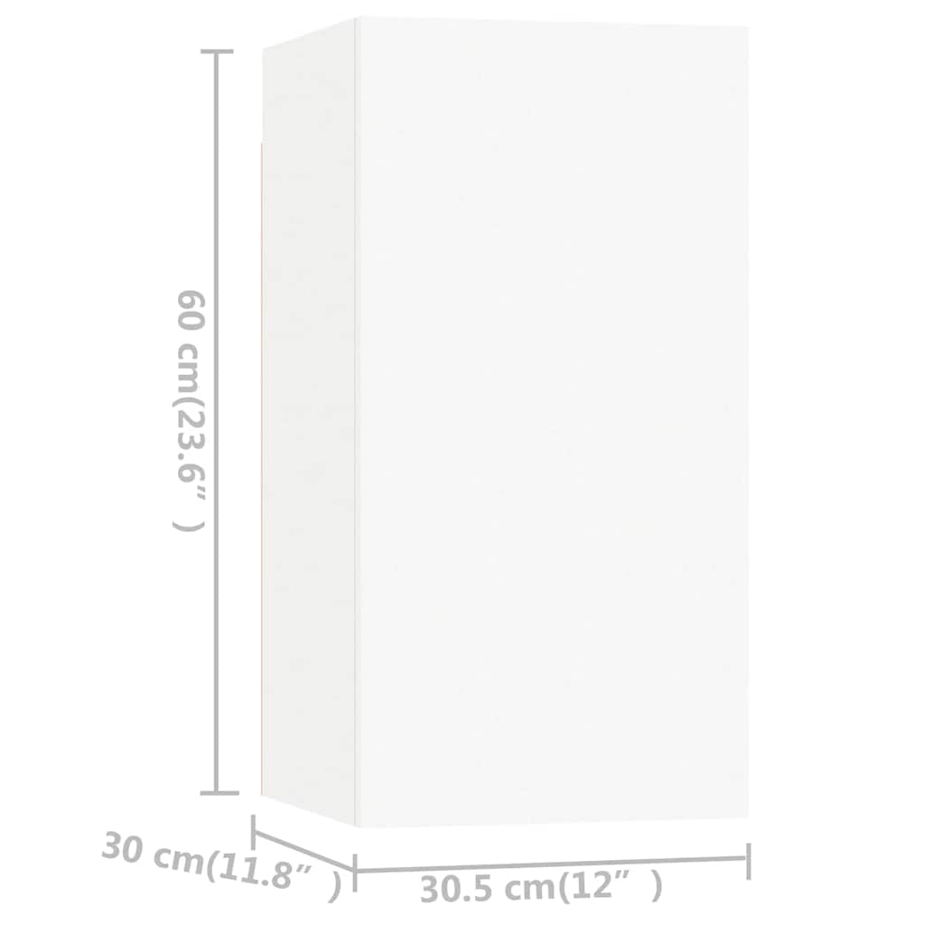 Ensemble de meubles TV 4 pcs Blanc Bois d'ingénierie - XIOS