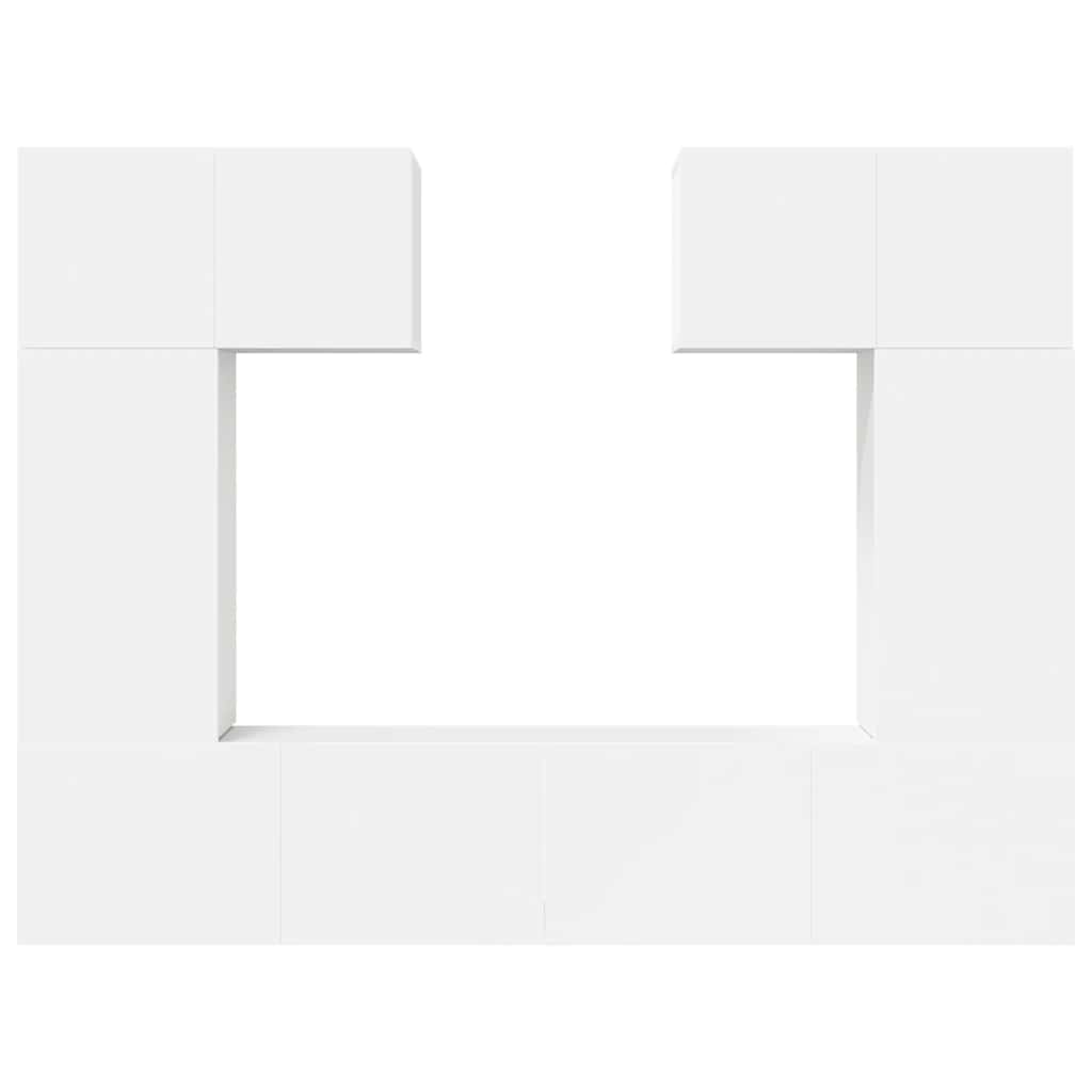 Ensemble de meubles TV 6 pcs Blanc Bois d'ingénierie - XIOS