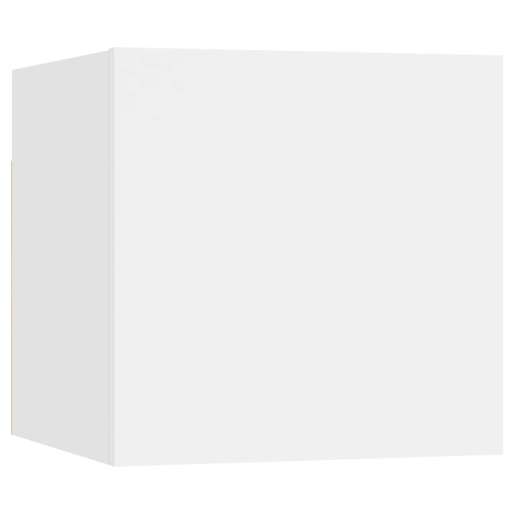 Ensemble de meuble TV 7 pcs Blanc Bois d'ingénierie