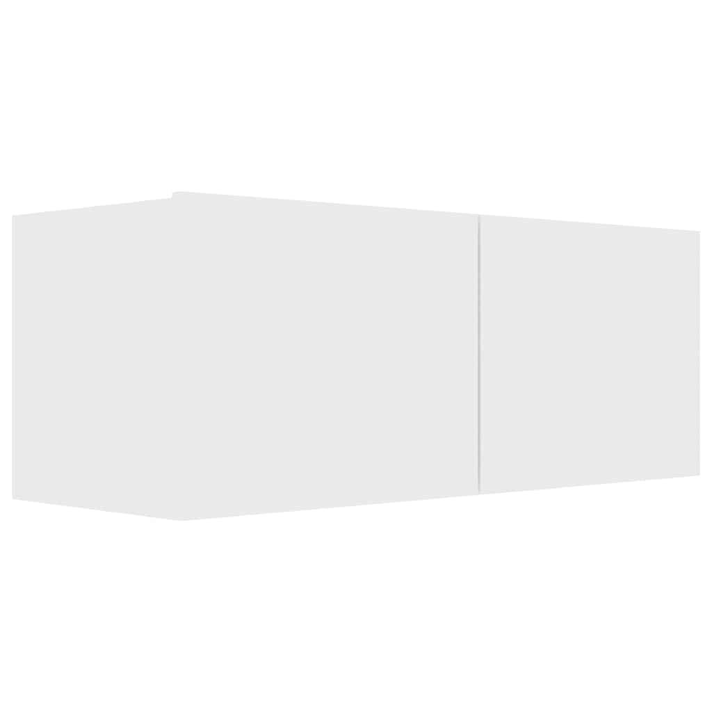 Ensemble de meuble TV 7 pcs Blanc Bois d'ingénierie