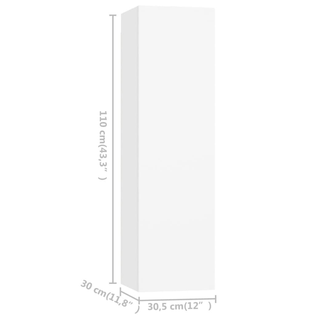 Ensemble de meubles TV 7 pcs Blanc Bois d'ingénierie - XIOS