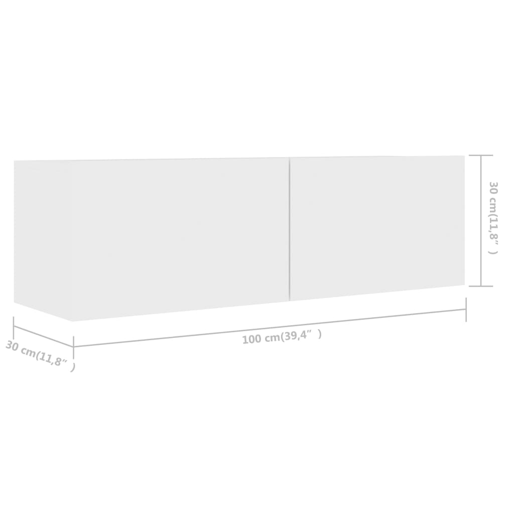 Ensemble de meubles TV 6 pcs Blanc Bois d'ingénierie - XIOS