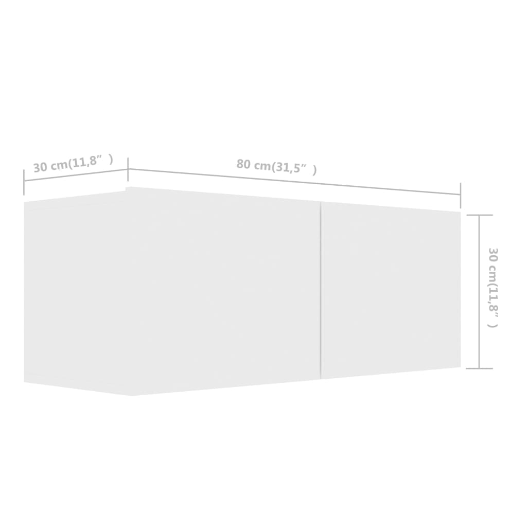 Ensemble de meubles TV 6 pcs Blanc Bois d'ingénierie - XIOS